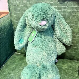 Jellycat Blainthaid Green Plush Bunny with Clover Embroidery - Ireland exclusive